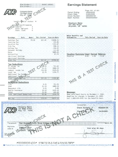 Check the completed form for misprints as well as other mistakes. . Blank adp pay stub template